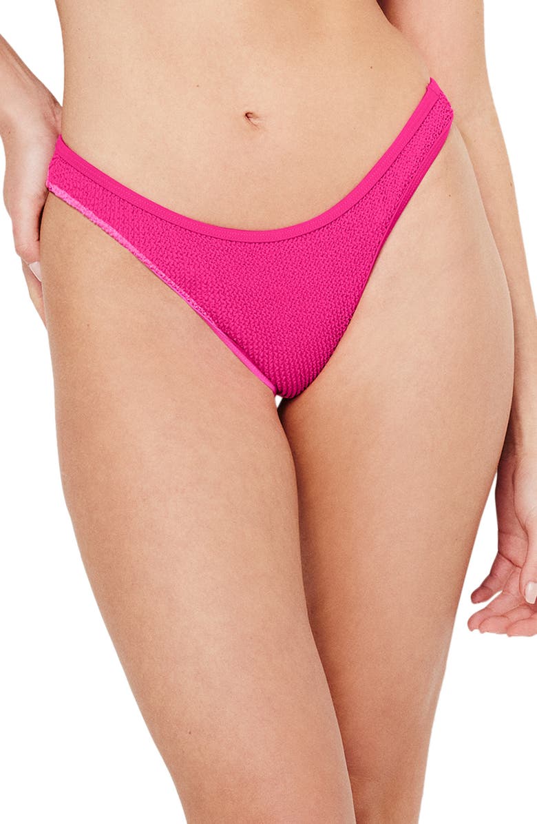 Good American Always Fits Bikini Bottoms, Main, color, Pink Glow002