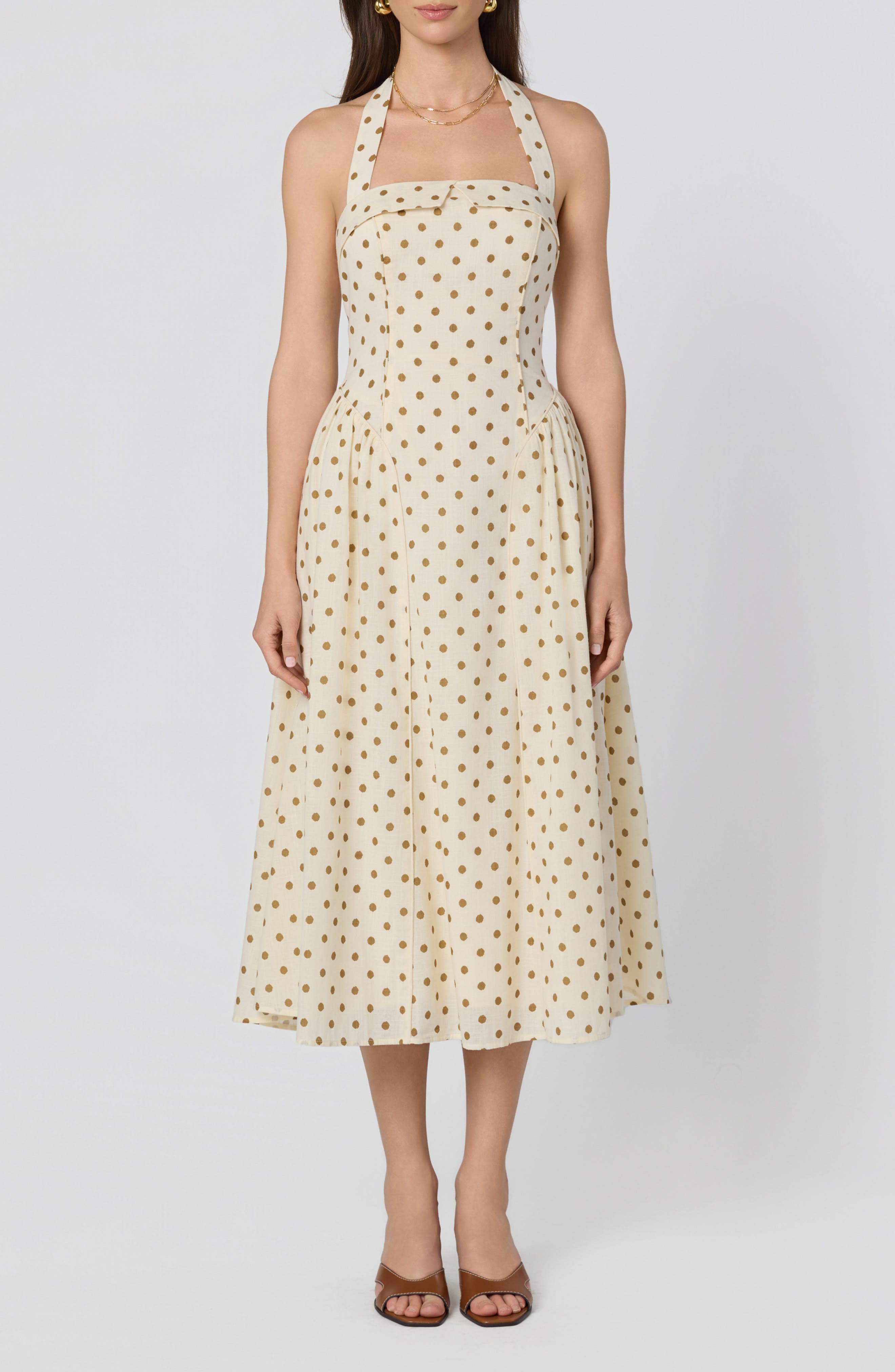 selected CREAM POLKA DOT