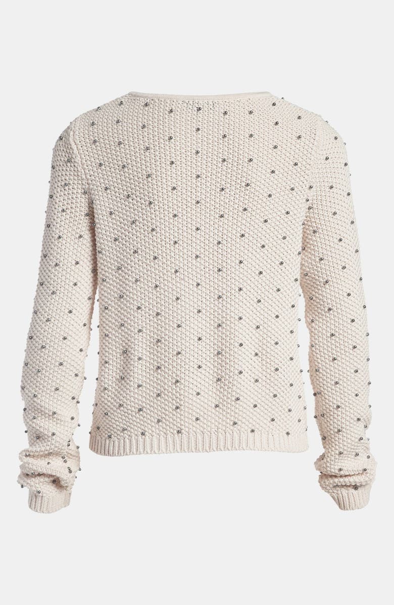 Tildon Beaded Bomber Sweater, Alternate, color, 