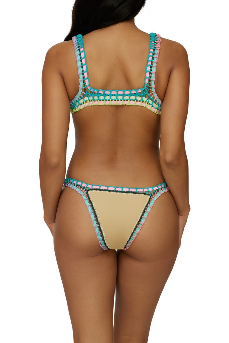 Crochet Bikini Top, Alternate, color, TAUPE