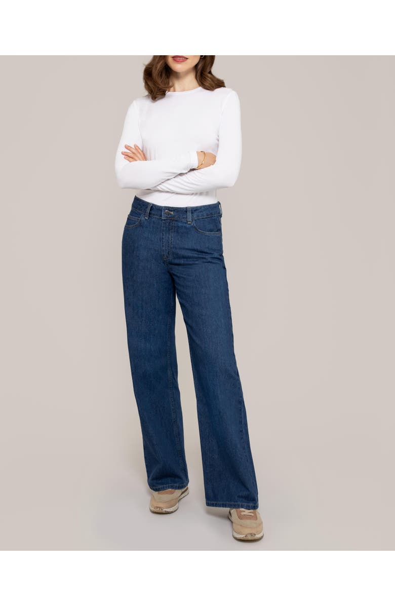 Celtic & Co. Wide Leg Jean, Alternate, color, Indigo Mid Wash