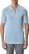 Robert Barakett Denton Short Sleeve Zip Organic Cotton Sweater Polo