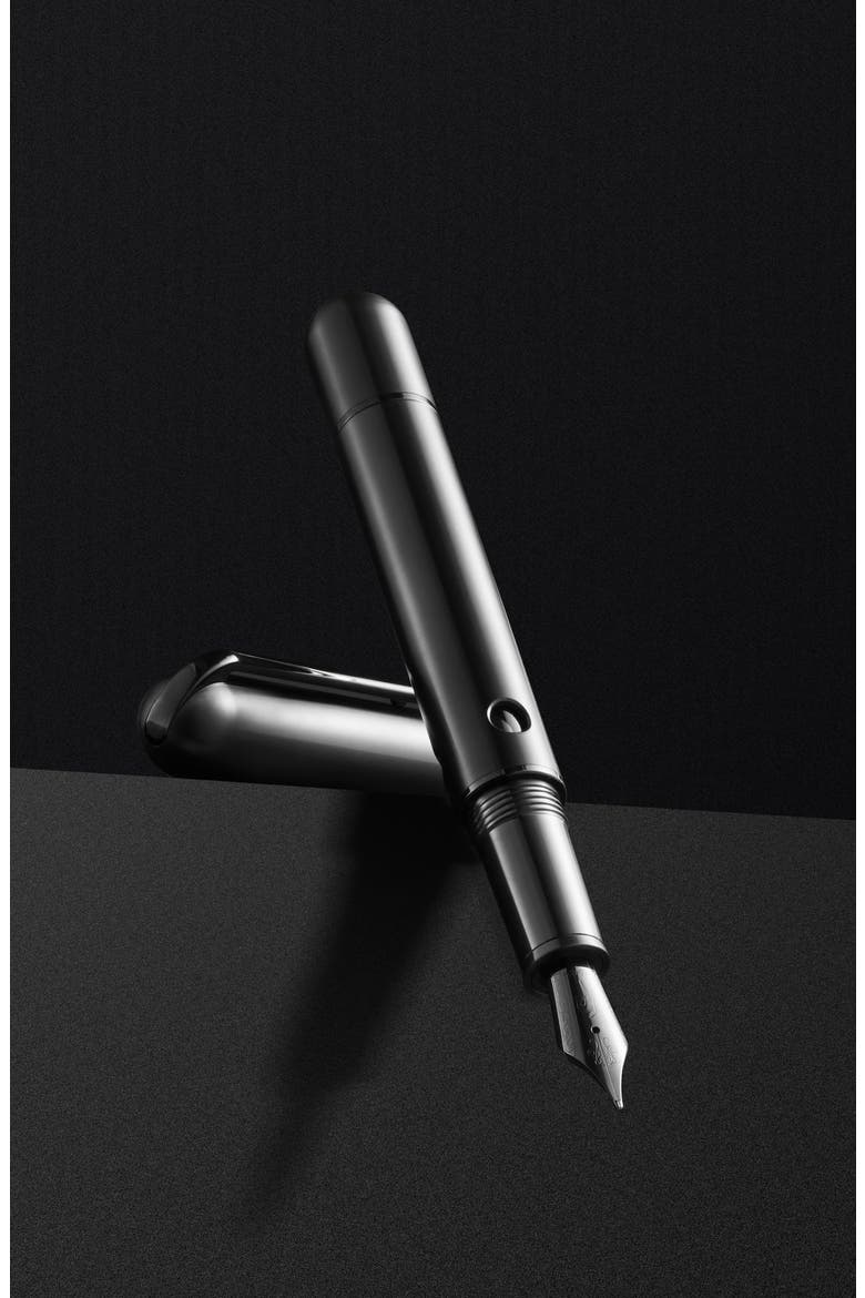 Nautilus Ti Black Titanium Fountain Pen, Alternate, color, Black Fine
