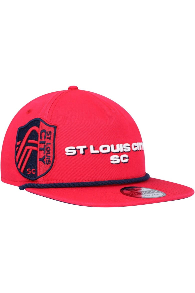 Men's New Era  Red St. Louis City SC Heritage The Golfer Snapback Hat, Main, color, Red