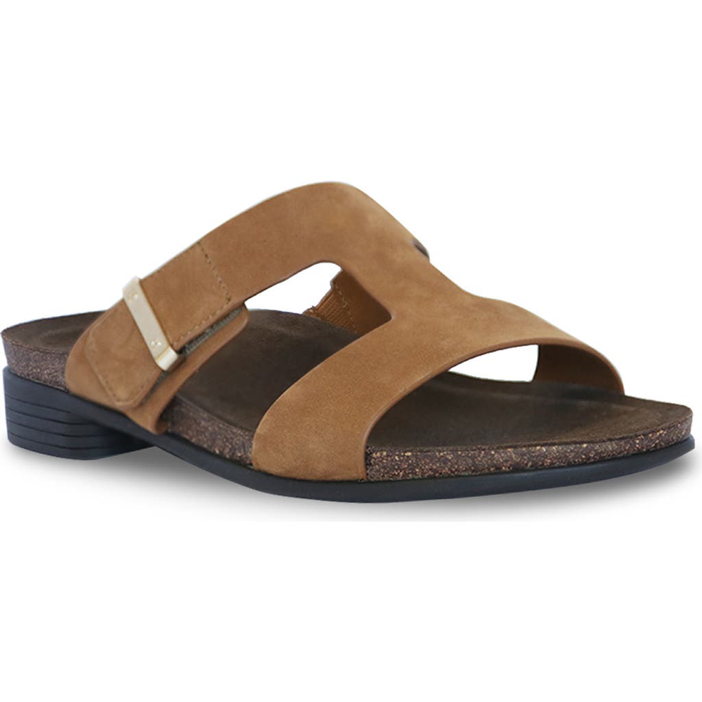Munro Jody Slide Sandal In Brown