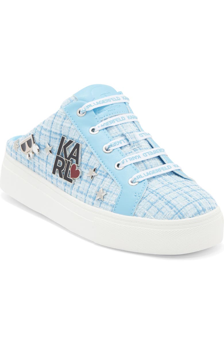 KARL LAGERFELD PARIS Cammy Sneaker Mule, Main, color, Light Blue