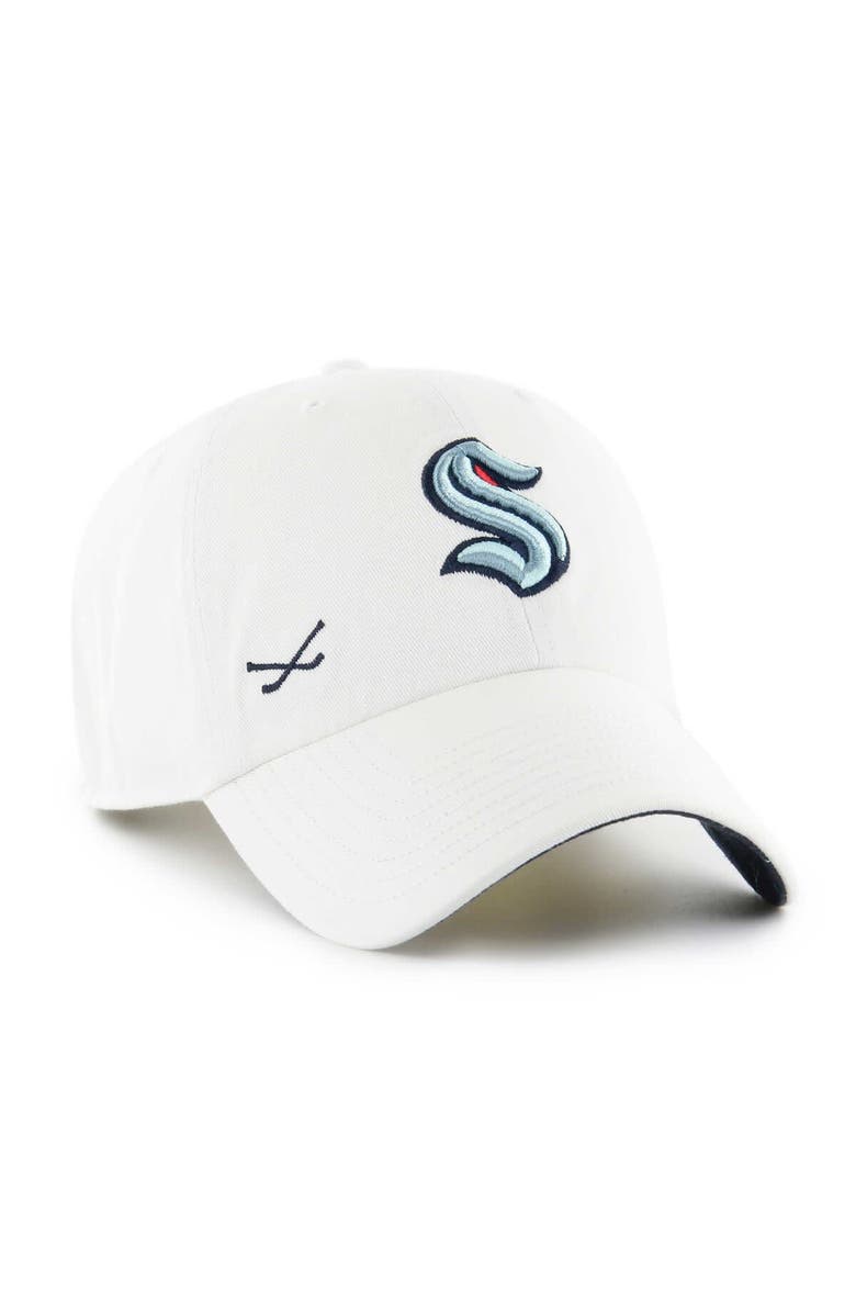 '47 Women's '47 White Seattle Kraken Confetti Clean Up Adjustable Hat, Main, color, 