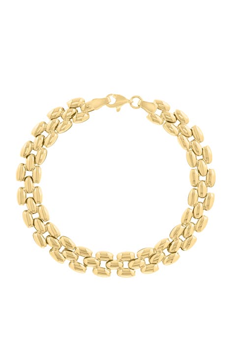 14K Yellow Gold Golden Garden Link Bracelet