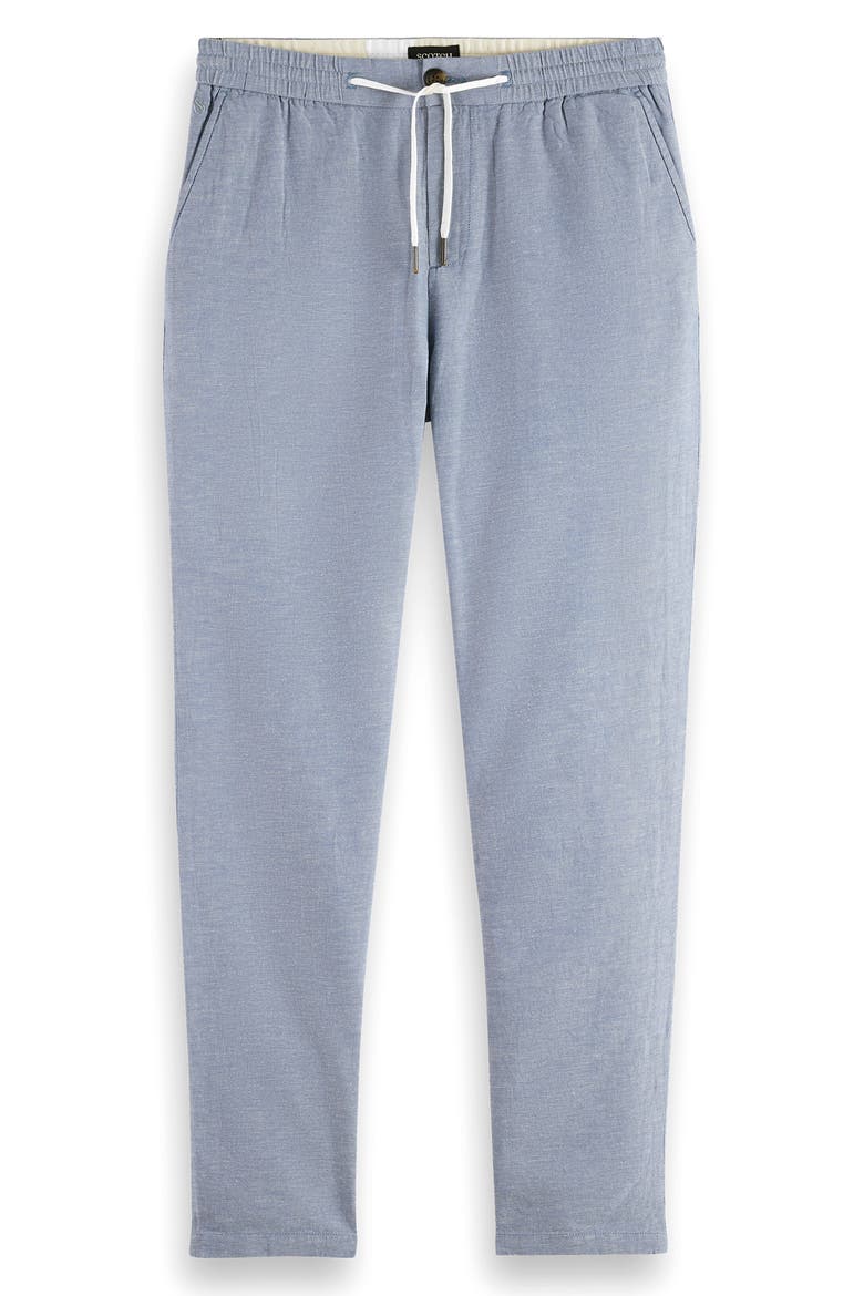 Warren Cotton & Linen Pants, Alternate, color, INFINITY