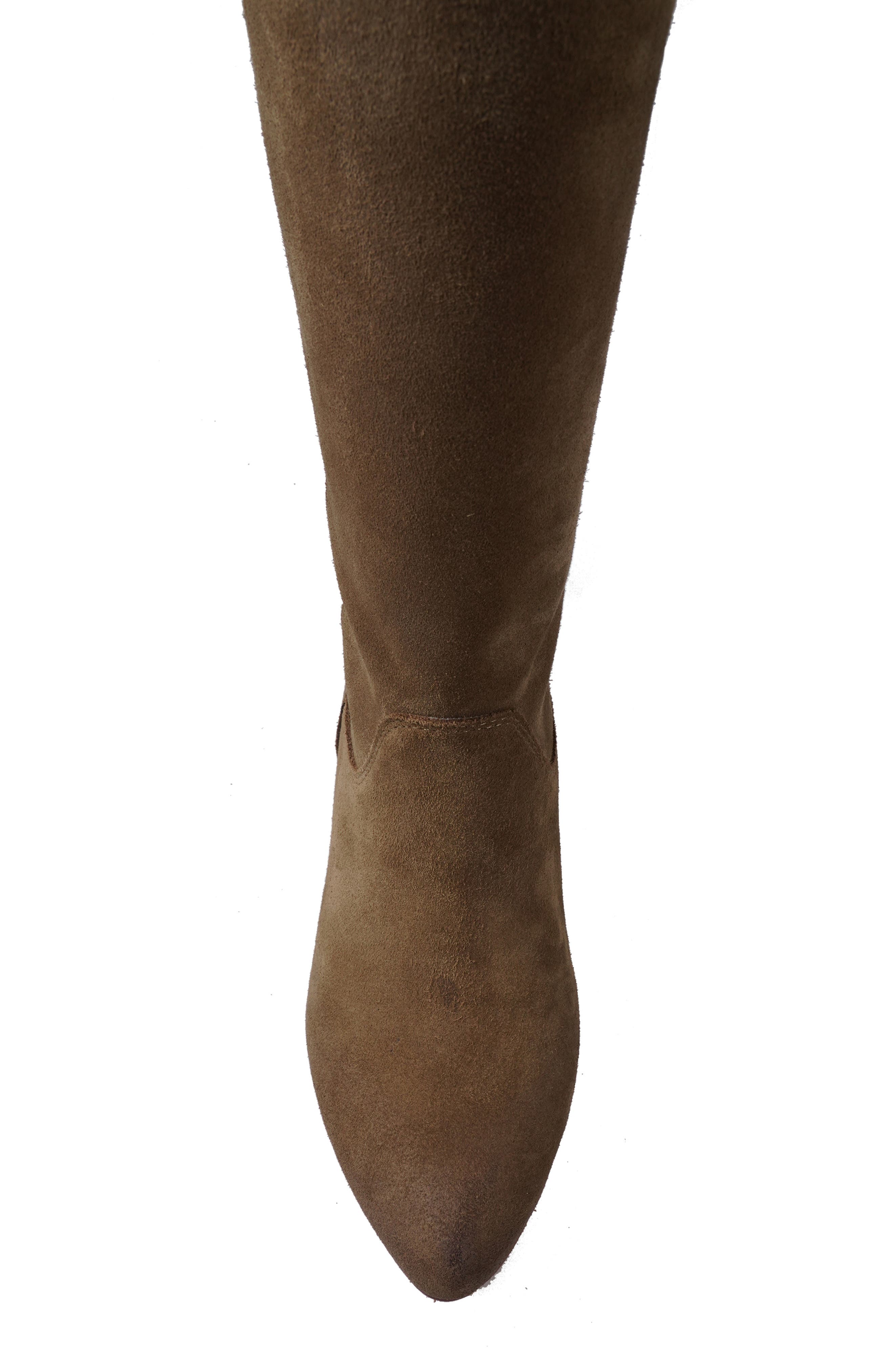 ZIGI Beretta Knee High Boot, Alternate, color, Taupe Suede
