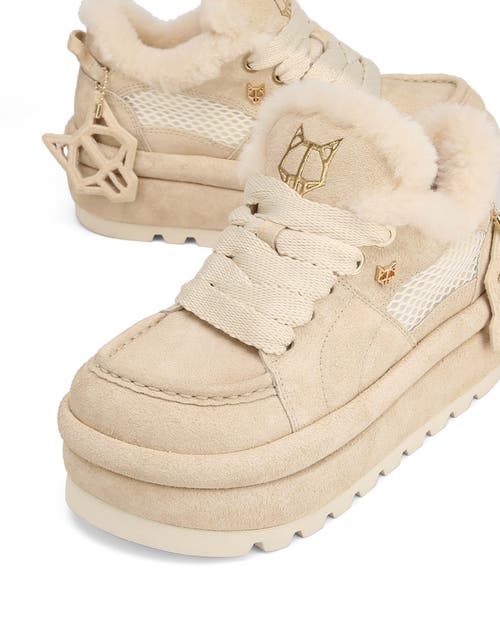 Naked Wolfe Beau Suede Boot In Neutral