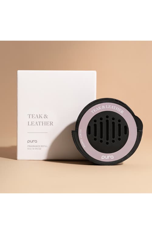 Pura X Becki Owens Teak & Leather Car Diffuser