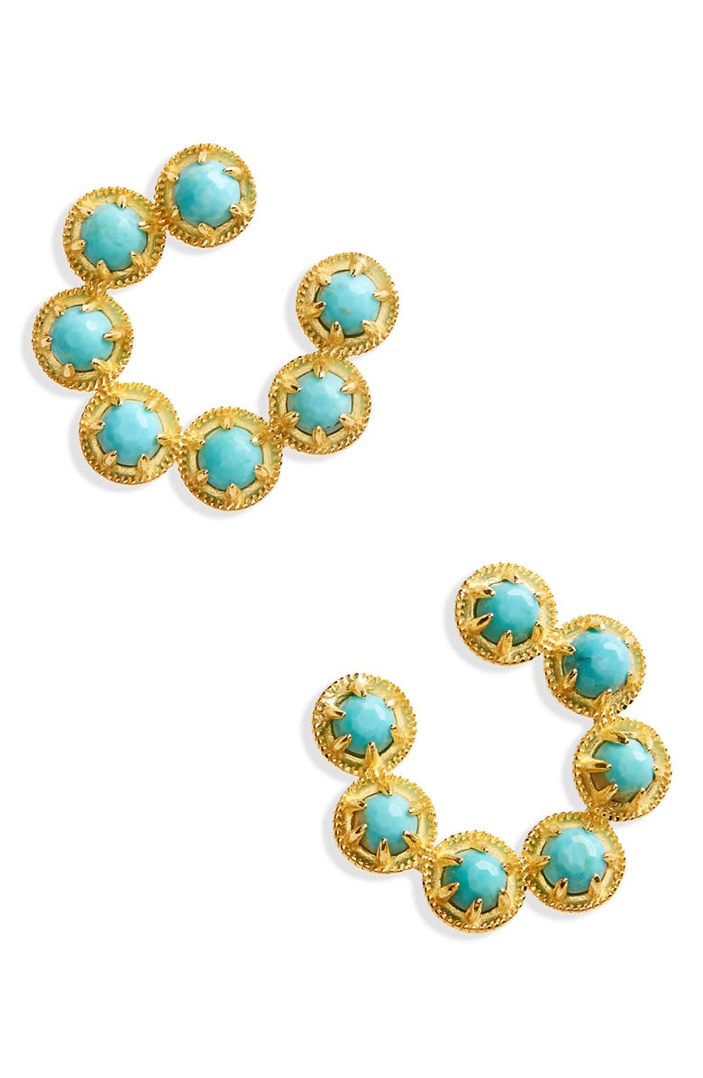 Nadri Cleo Vermeil Hoop Earrings, Main, color,