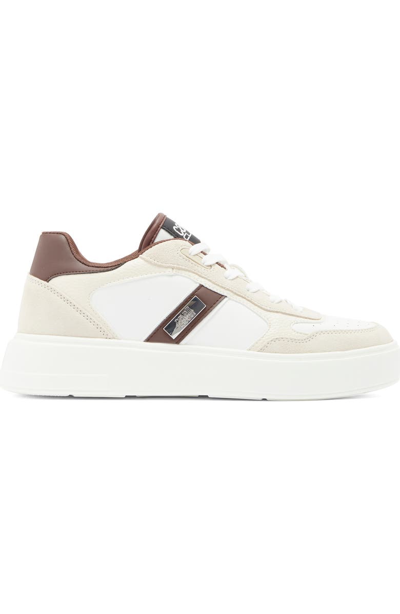 Roberto Cavalli Cavalli Class Low Top Sneaker, Alternate, color, White/ Farro/ Off White/ Brown