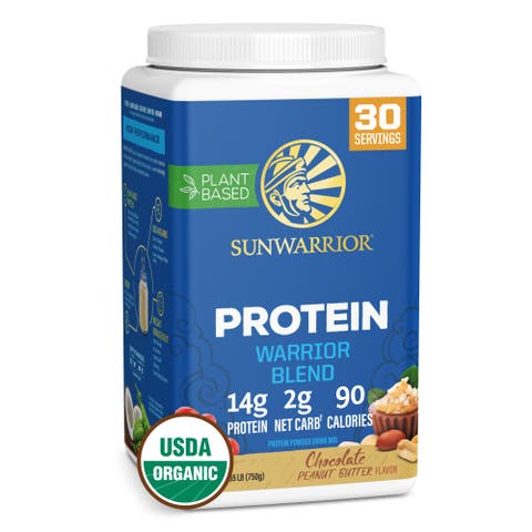 Organic Warrior Blend Protein Powder, Chocolate Peanut Butter, 750gm