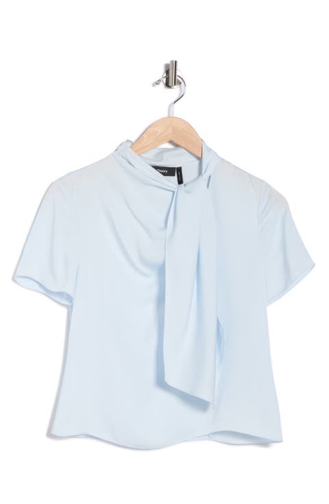 Twist Scarf Silk Top