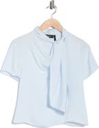 Theory Twist Scarf Silk Top