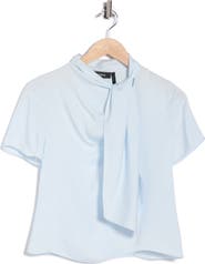 Theory Twist Scarf Silk Top