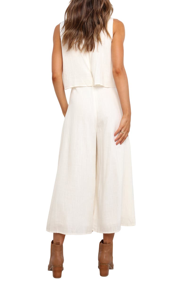 Petal & Pup Sleeveless Popover Wide Leg Jumpsuit, Alternate, color, White