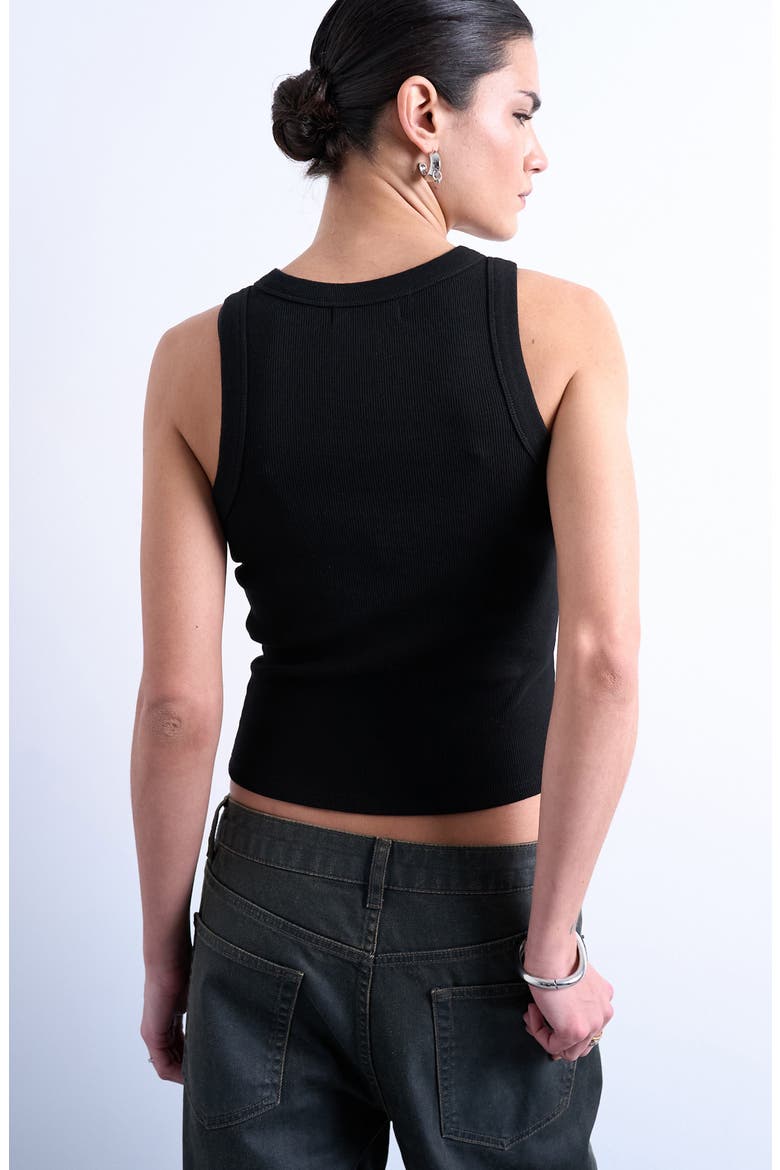 Rib Tank, Alternate, color, BLACK