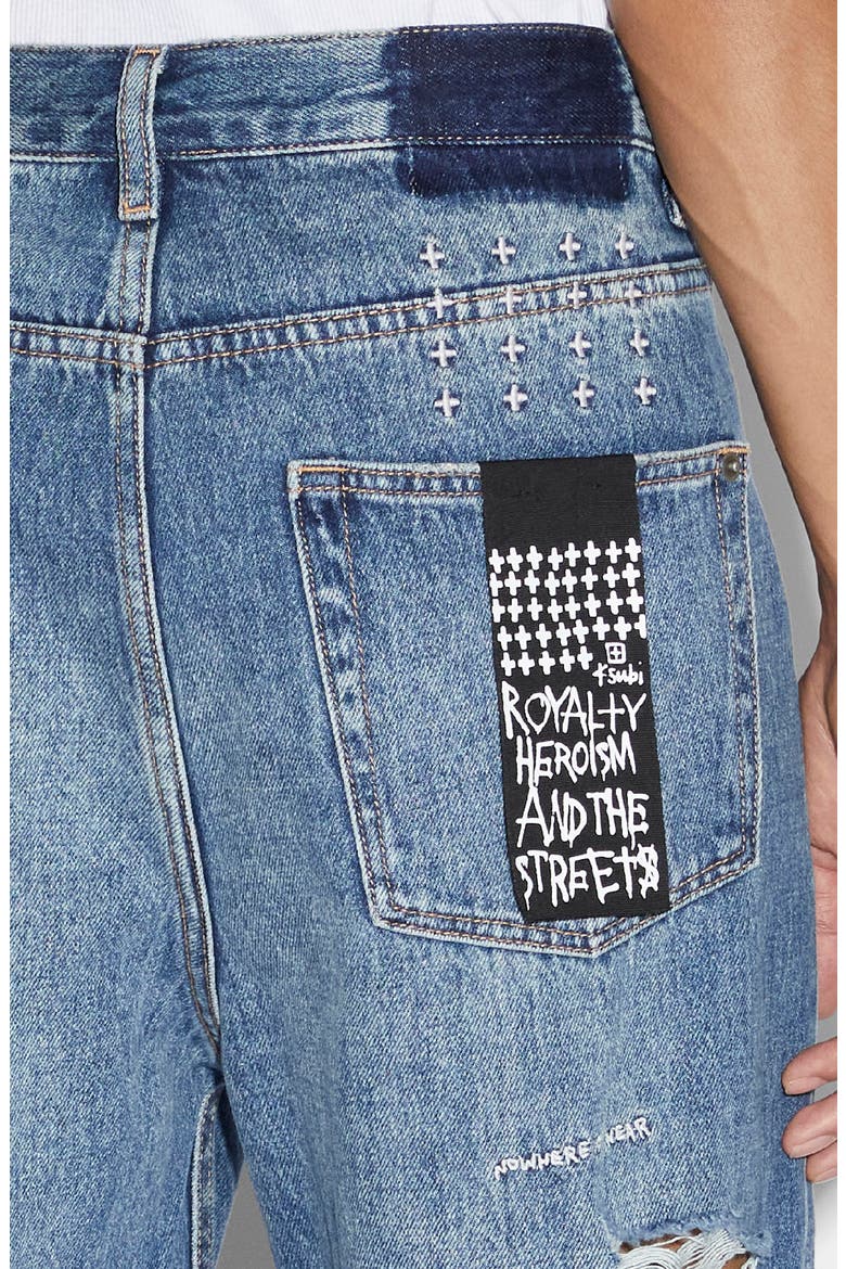 Anti K Ekstatik Straight Leg Jeans, Alternate, color, DENIM