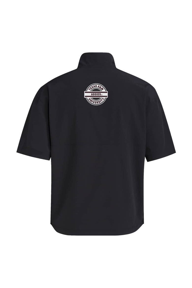 Men's adidas Black Texas A&M Aggies 2024 Half-Zip Short Sleeve Training Jacket, Alternate, color, Black