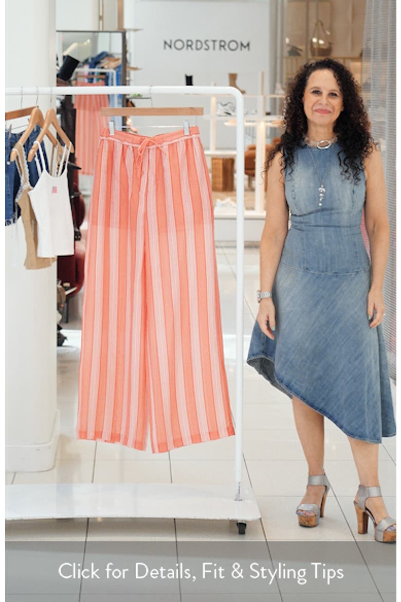 Straight Fit Stripe Pants video