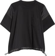 ■sacai■サカイ■Thomas Mason Paneled Mixed Media T-Shirt■ Sacai x Thomas Mason Paneled Mixed Media T-Shirt | Nordstrom