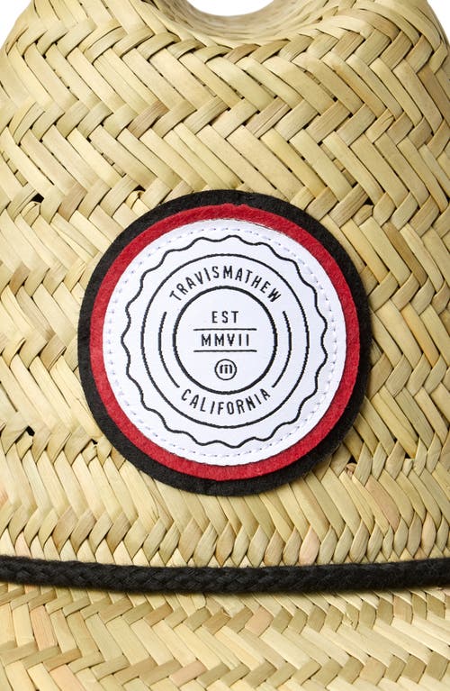 Travismathew The Patch Straw Fedora In Straw