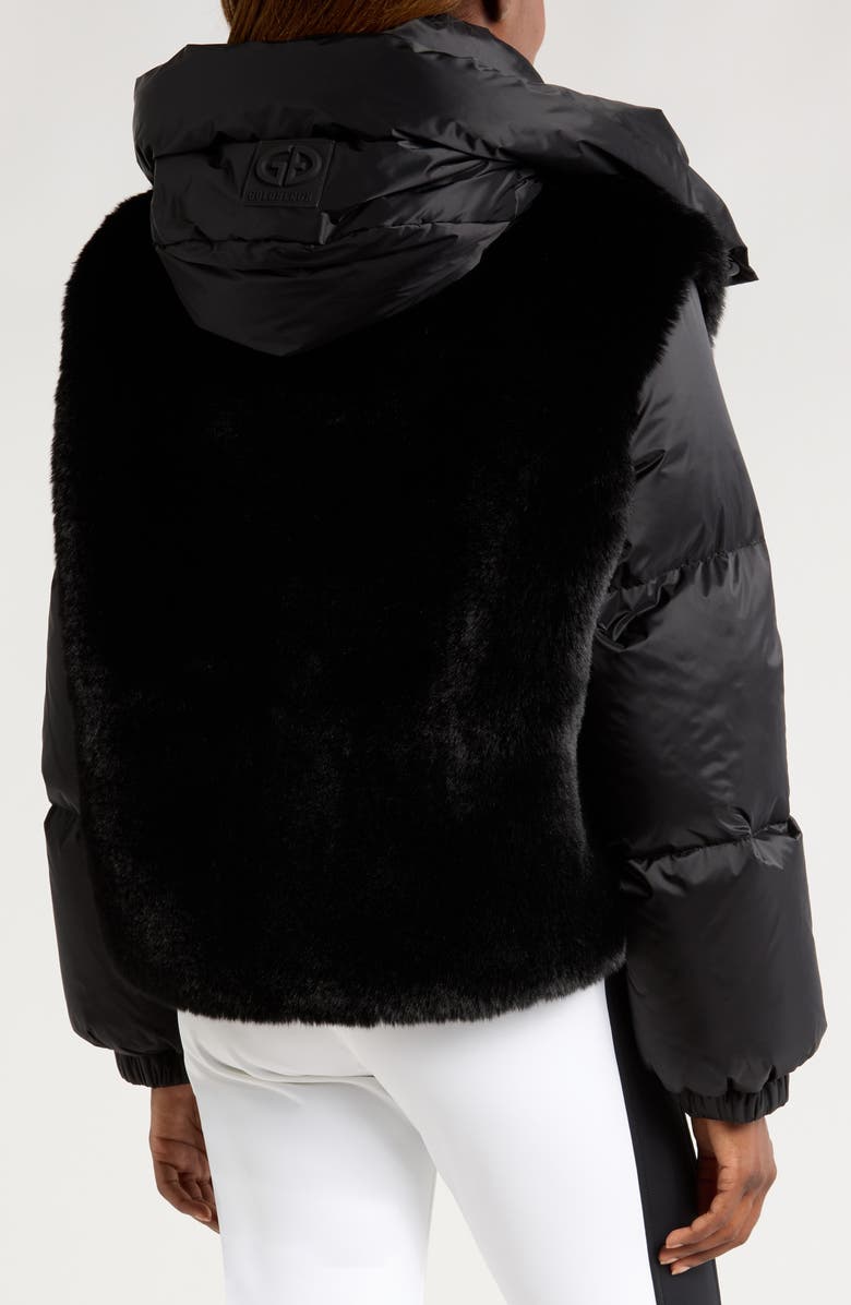 Goldbergh La Reine Mixed Media Down Ski Jacket, Alternate, color,