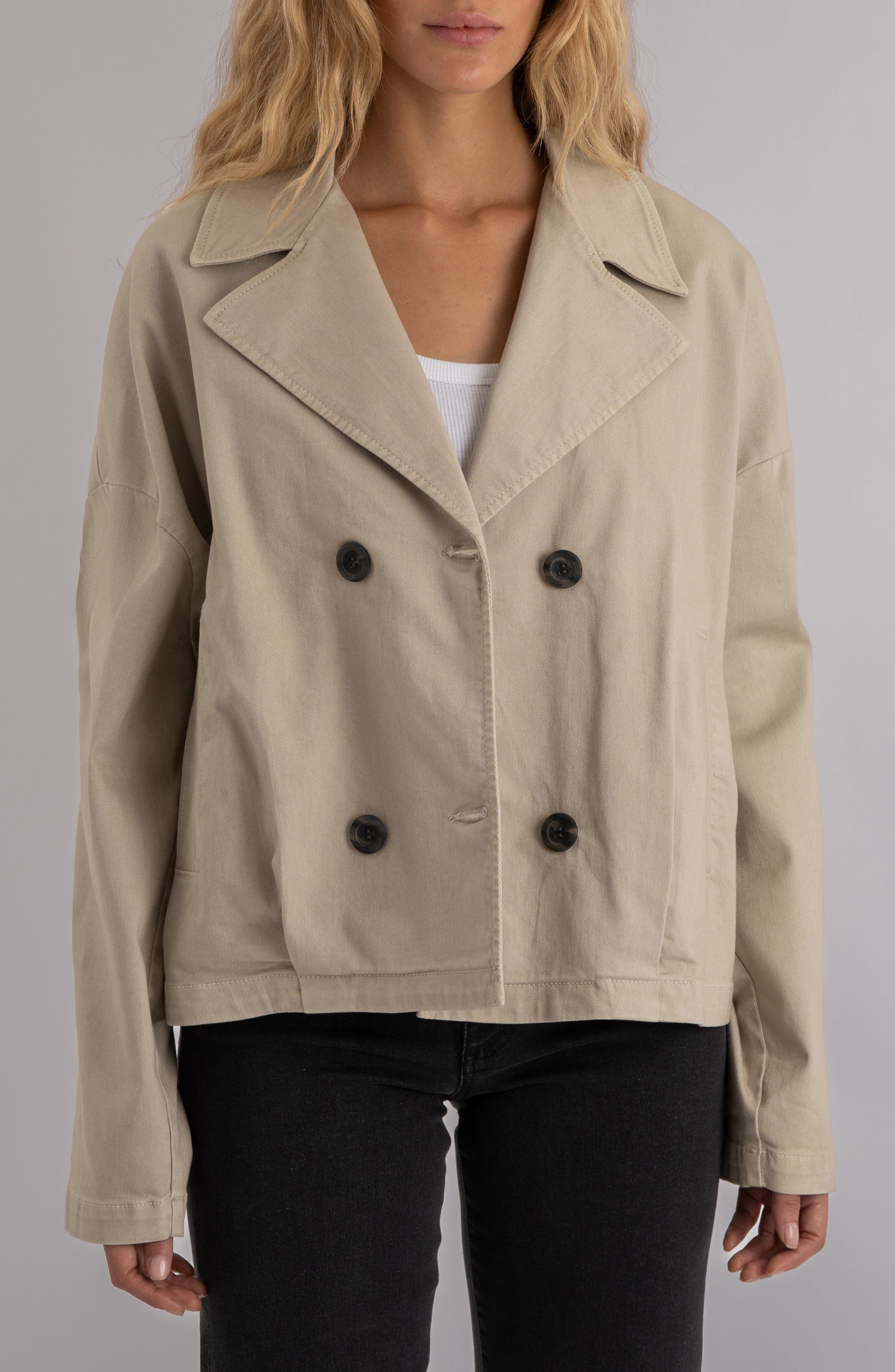 Willow Notch Collar Double Breasted Jacket