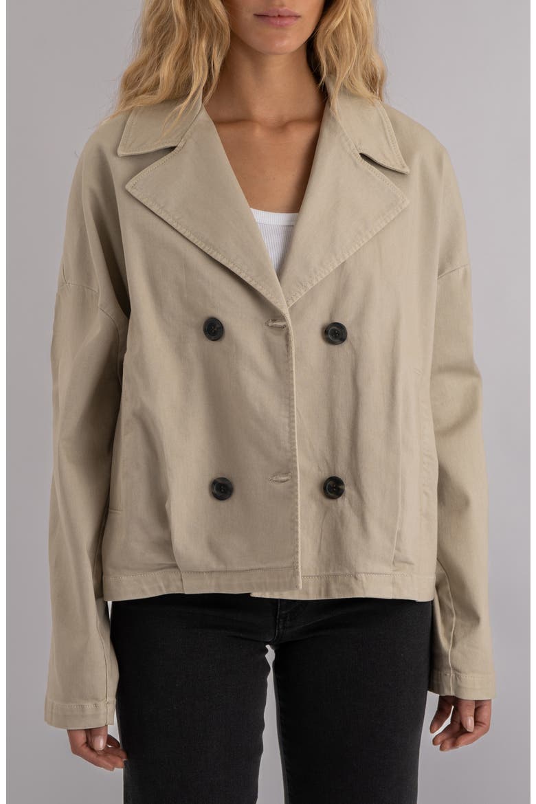 Willow Notch Collar Double Breasted Jacket, Main, color, OAK