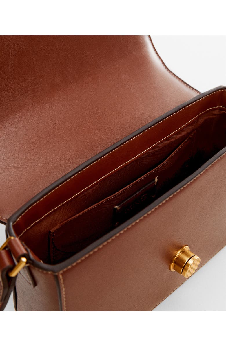 MANGO Faux Leather Crossbody Bag, Alternate, color,