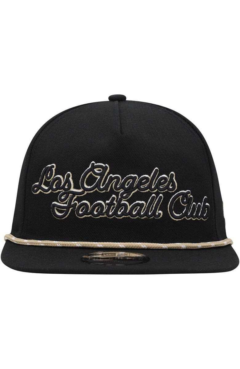 New Era Men's New Era  Black LAFC Script Golfer Adjustable Hat, Alternate, color, 