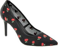 BCBGeneration Embroidered Pointed Toe Pump