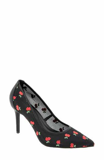 BCBGeneration Embroidered Pointed Toe Pump