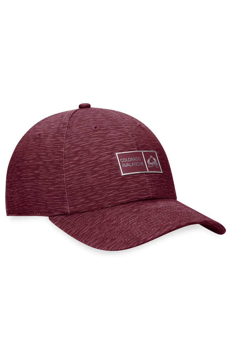 FANATICS Men's Fanatics Branded  Burgundy Colorado Avalanche Authentic Pro Road Adjustable Hat, Alternate, color, 