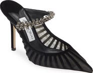 Jimmy Choo Bing Crystal Embellished Pointed Toe Mule Pump