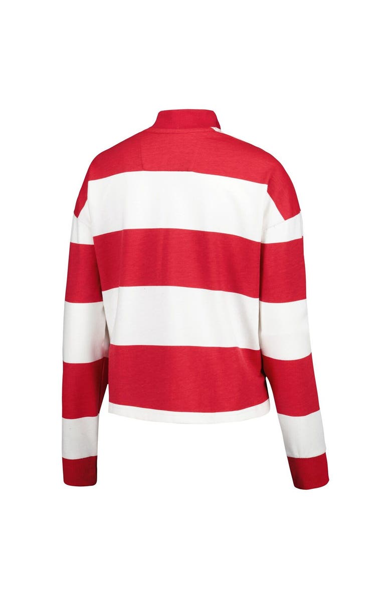 ANTIGUA Women's Antigua  White Atlanta United FC Radical Rugby Stripe Long Sleeve T-Shirt, Alternate, color, White