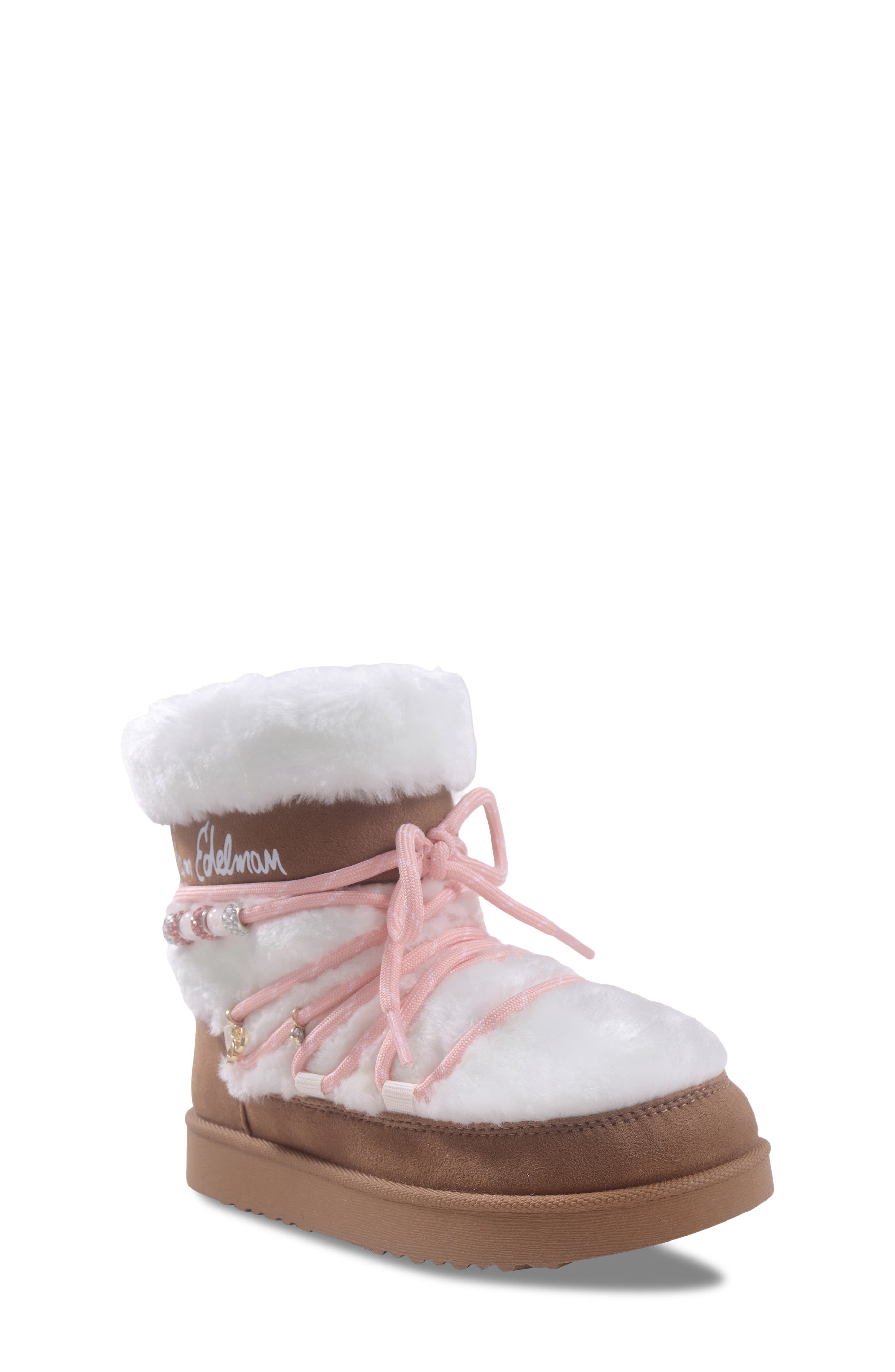 Kids' Nevi Faux Fur Winter Boot, Main, color, BROWN