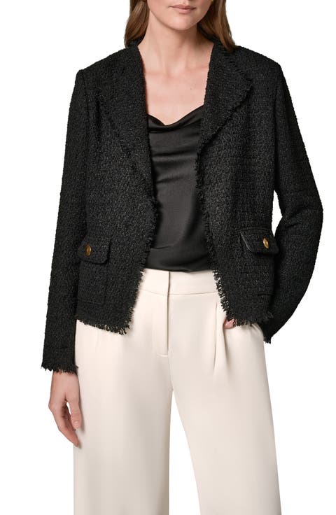 Open Front Tweed Jacket