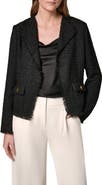 Donna Karan New York Open Front Tweed Jacket