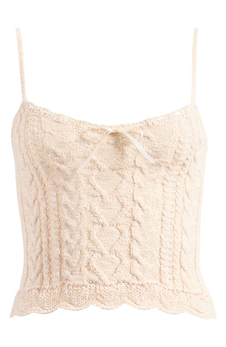 BDG Urban Outfitters Cable Stitch Camisole, Alternate, color,