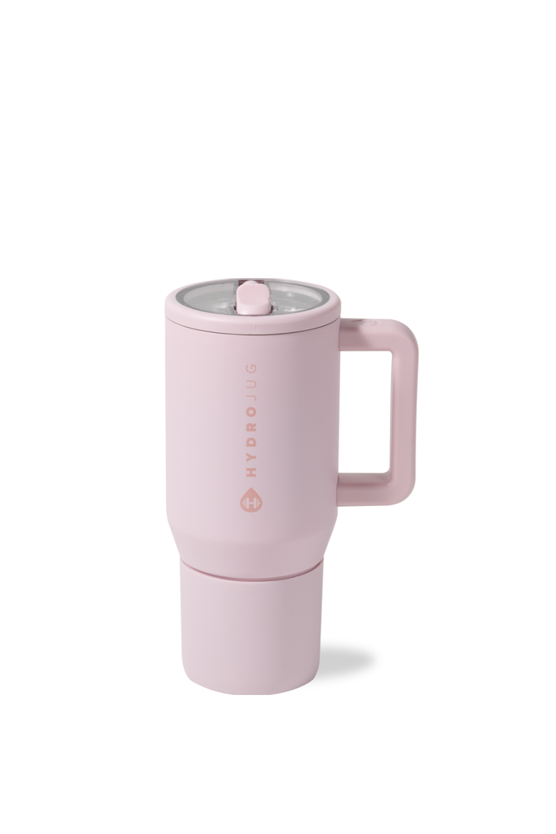 Traveler - Water Bottle with Handle & Flip Straw 20oz, Main, color, Pink Sand 20oz