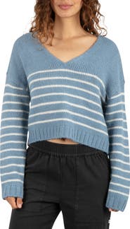 Hurley Greenlake Striped V-Neck Sweater
