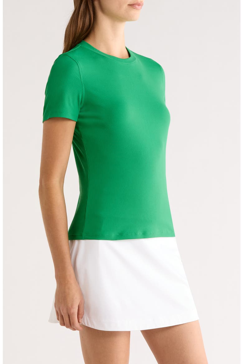 Tech Golf UPF 50+ Rib T-Shirt, Alternate, color, CLOVER