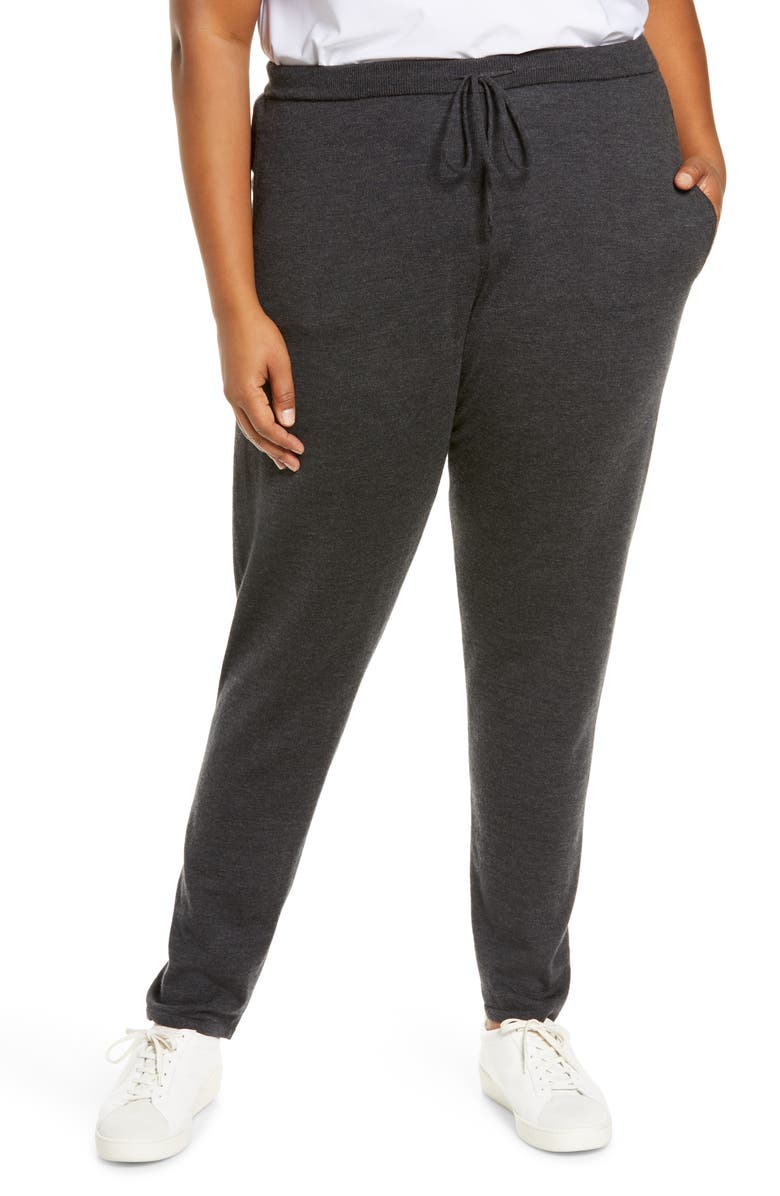 Eileen Fisher Merino Wool Joggers, Main, color, 