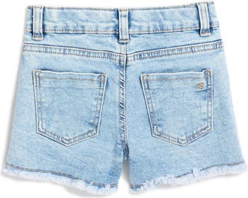 Kids' Smocked Tank Top & Frayed Denim Shorts Set