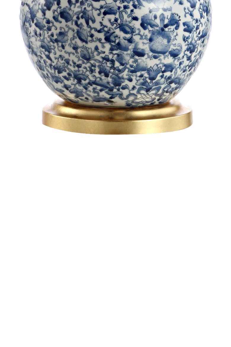 Chinois 30" Ceramic/Iron Classic Cottage LED Table Lamp, Blue/White, Alternate, color, Blue/White