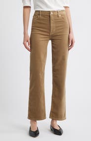 FRAME Le Sleek Corduroy Ankle Straight Leg Pants